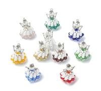 UR URLIFEHALL - Breloques ange gardien colorées avec breloques en forme d'aile de fée pour la fabrication de bijoux, créations DIY, porte-clés, décoration de la maison pour les fêtes