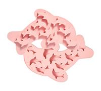 UR URLIFEHALL - Lot de 2 moules en silicone de qualité alimentaire 3D en forme de dauphin pour décoration de gâteau, bordure en fondant, moules pour chocolat, bonbons, savon, décoration de gâteau