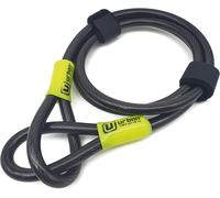 Ur462m/Ur462l Câble De Sécurité Vélo En Acier Flexible Ø 10mm 120cm/200cm Antivol Double Boucle Pour Fixer Les Roues Selle Multifonction