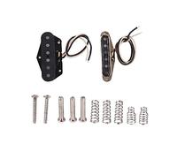 Urable Guitar 3 Pickup Cover 1 Volume 2 Tone Buttons Switch Tip Parts Set Black Neck Guitar Pickup