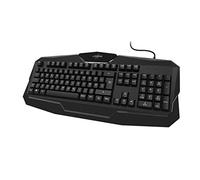 uRage Clavier Gaming Exodus 100" (Clavier Gamer Silencieux, Anti-Ghosting, Win-Lock, Filaire, AZERTY, Repose Poignet intégré, 12 Touches Fonctions multimédia) Noir