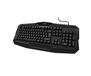 uRage Exodus 100 Clavier Gaming Noir Clavier pour PC Gamer Repose-poignet Intégré Anti-Ghosting Win-Lock Filaire 49 x 4 x 22 cm