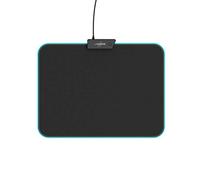 uRage Tapis de souris gaming Lethality 200 Illuminated – Noir, anti-dérapant, LED, filaire 35x26 cm