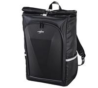 uRage Sac à Dos Homme/Femme Ordinateur Portable 17.3" (Sac à dos Gamers 'Carrier 700', Roll Top, Matériau Etanche, Coque Rigide avant, Idéal Gaming/Loisirs/Affaire/Scolaire/Voyage/Randonnée) Noir