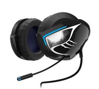 Urage Casque micro de jeu "SoundZ 500 Neckband" (avec micro, USB, pour ordinateur, spécifiquement pour les jeux vidéos, plastique) Noir/Bleu/Blanc