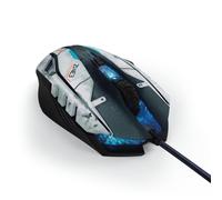 Urage Souris gaming "uRage Morph - SciFi" (câble de 2 m, USB, dpi réglable jusqu'à 2400, 5 boutons programmables, LED) Noir/Gris/Bleu