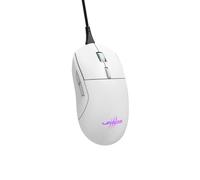 uRage Souris Gamer Filaire Reaper 250 (6 Boutons programmables, Souris Gaming Capteur Optique 6200 DPI, RGB, Clics Gaming TTC-Golden, Câble USB-C Uflex) Blanche