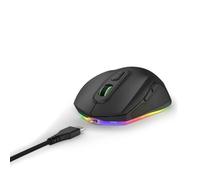 uRage Souris Gamer Filaire Reaper 340 (7 Boutons programmables, Souris Gaming Câble Capteur Optique 8000 DPI, RGB, Clics Gaming TTC-Golden, USB-C Uflex) Noire