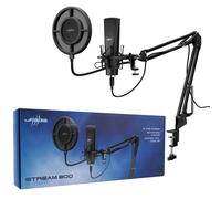 uRage Stream 800 HD Studio Streaming Démarreur Jeu PC Microphone Vent Trépied