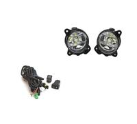URAGER Feux Antibrouillard Pour VW Pour Transporter Pour T5 Pour Multivan Pour Caravelle 2003-2010 Kit Câblage Calandre À LED Noir Avec Interrupteur Feux brouillard(LED and wires)