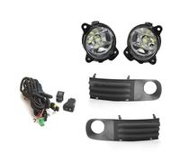 URAGER Feux Antibrouillard Pour VW Pour Transporter Pour T5 Pour Multivan Pour Caravelle 2003-2010 Kit Câblage Calandre À LED Noir Avec Interrupteur Feux brouillard(1 set LED)