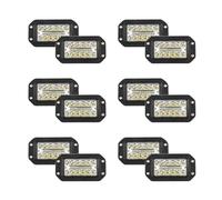 URAGER Phare Assemblage 12 Pièces Phares De Voiture Encastré Lampe De Travail 12V 6 Pouces 26 LED Projecteur Super Lumineux Projecteur Principal