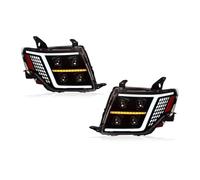 URAGER Phare Assemblage Feux Avant LED Pour Mitsubishi Pour Pajero V93 2009 - 2019 2020 2021 V97 Pour Montero V87 Accessoires Automobiles Modifiés 2 Pièces Projecteur Principal(B)