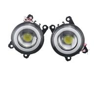 URAGER Phare Assemblage LED Angel Eye Feux Antibrouillard Diurnes Pour Fiat Pour Punto Pour EVO 2010-2012 Pour Punto 2012-2016 Lentille Pare-chocs Avant 12V Projecteur Principal(Lens - Angel Eye)