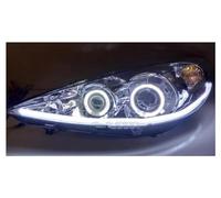 URAGER Phare Assemblage Pour Peugeot 207 Lentille Feux De Jour Xénon Clignotant Voiture Accessoires Led Phare Avant Assemblage Projecteur Principal(B)