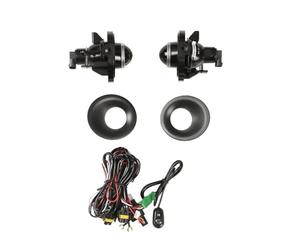 URAGER Pour Dodge Pour Challenger 2015-2020 Kit Feux Antibrouillard Câblage Interrupteur Lentille Transparente Ensemble Pare-chocs Avant Paire Feux brouillard