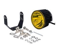 URAGER Projecteur De Travail Rond Étanche Pour Moto, Feu Route Antibrouillard Tout-terrain Phares Avant Moto(Jaune)