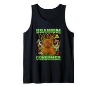 Uranium Consumer Unhinged Gen Z Funny Cat Meme Brainrot Y2K Débardeur