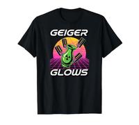 Uranium Glass Geiger Glows Radium Vaseline Collecting T-Shirt Graphique avec Valeur, Homme, Noir, M