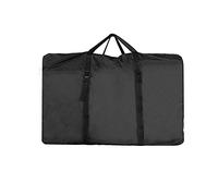 Uranshin Grand sac de rangement pour chaise d'extérieur en tissu Oxford 600D, noir, 110 x 74 x 28 cm, fermeture éclair, portable, durable, idéal pour zéro gravité, inclinable, camping, plage, chaises