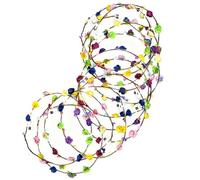 URAQT 12PCS LED Bandeau Fleur, Couronnes de Fleurs Lumineuses, Headband Garland Bandeau de Fleurs, Headband Lumineux Réglable pour Mariage, Festival, Fête, Carnaval