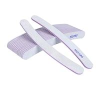 URAQT 15PCS Limes à Ongles Professionnelles, Face Lime à Ongles 100/180 Lavable, Double Face Lime Grain Nail Art en Gel Acrylique Naturel pour Manucure/Salon Coiffure/Animaux Domestiques/Maison