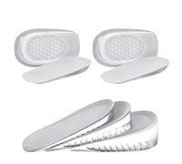 URAQT 2 Paire de Hauteur Augmentation Semelles, Semelles de Talon D'augmentation de La Hauteur, Augmentation de la Semelle Elastique de la Chaussure pour garçon (S, hauteur: 1.5cm, Blanc)