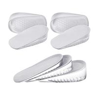 URAQT 2 Paire de Hauteur Augmentation Semelles, Semelles de Talon D'augmentation de La Hauteur, Augmentation de la Semelle Elastique de la Chaussure pour garçon (S, hauteur: 3.5cm, Blanc)