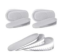 URAQT 2 Paire de Hauteur Augmentation Semelles, Semelles de Talon D'augmentation de La Hauteur, Augmentation de la Semelle Elastique de la Chaussure pour femme (S, hauteur: 2.5cm, Blanc)