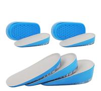 URAQT 2 Paire de Hauteur Augmentation Semelles, Semelles de Talon D'Augmentation Talonnette Grandissante Invisibles,Semelles Intérieures Elastique Augmentées Et Respirantes pour Hommes,1,5CM