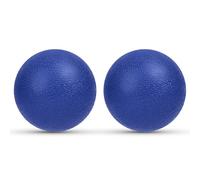 URAQT 2 Pièces Balles de Massage, Balle Lisse Lacrosse, Massage de Trigger Point, Boule Myofasicale, Lacrosse Massages ball pour la relaxation musculaire ultime, l'automassage,Bleu Foncé
