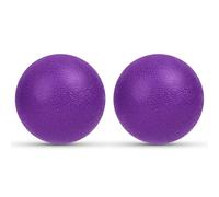 URAQT 2 Pièces Balles de Massage, Balle Lisse Lacrosse, Massage de Trigger Point, Boule Myofasicale, Lacrosse massage ball pour la relaxation musculaire ultime, l'automassage,Violet