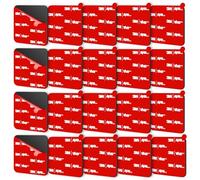 URAQT 20PCS Double Face Extra Fort, 30 * 30mm Carrés Pastilles Adhésives Double Face Extra-fort, VHB 5930 Pastille Adhesive Double Face Imperméables pour Voiture, Exterieur, Maison, Bureau
