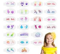 URAQT 24 Pièces Pochoir Maquillage Enfant,Kit de Tatouage Peinture Enfant pour Visage Corps,Pochoirs de Peinture Faciale Réutilisables pour Visage et Corps Halloween Fête de Vacances Cosplay,Garçon