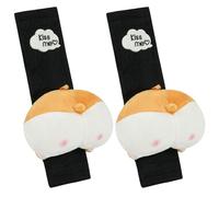 URAQT 2pcs Protege Ceinture de Securite Enfant, Amovible, Fesses de Corgi | Protection Ceinture de Sécurité Enfant, protege Ceinture Voiture Amovible et Doux