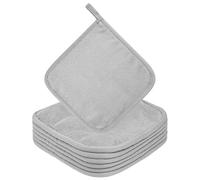 URAQT 6 Pcs Lingette Demaquillante Lavable, 20 x 20cm Serviette Microfibre pour le Visage, Serviettes Démaquillantes en Microfibres, Tampons Démaquillants Réutilisable(Gris)
