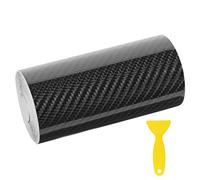 URAQT 6D Film Autocollant Adhésif Vinyle en Fibre de Carbone Chaque Rouleau de 10 x 500cm pour Voiture, Ordinateur, Coque de Smartphone, Moto, Véhicule, 6D Carbone Film Autocollant de Voiture Adhésif