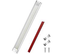 URAQT Barre de Lumière Intérieure à LED, 12V 30cm Barre Lumineuse Intérieure 120LED avec Interrupteur on/Off, 1600LM Blanche Barre de Bande Lampe pour Voiture/Camion/Camping-Car/Bateau/Van