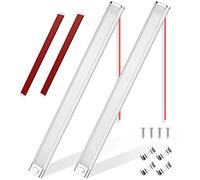 URAQT Barre de Lumière Intérieure à LED, 2PCS 12V 40cm Barre Lumineuse Intérieure 168LED avec Interrupteur on/Off, 2000LM Blanche Barre de Bande Lampe pour Voiture/Camion/Camping-Car/Bateau/Van