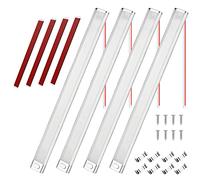 URAQT Barre de Lumière Intérieure à LED, 4PCS 12V 40cm Barre Lumineuse Intérieure 168LED avec Interrupteur on/Off, 2000LM Blanche Barre de Bande Lampe pour Voiture/Camion/Camping-Car/Bateau/Van