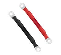 URAQT Câble de Batterie, 2 pcs 15 cm 2AWG 35 m² 12V Onduleur Batterie Câble avec Terminus Anneaux Fil de Cuivre, Câble de Batterie Automatique de Batterie pour Auto Moto Camping-Car Marine Solaire