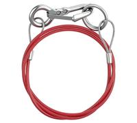 URAQT Câble de Frein et d'arrachement, 1 Mètre Diamètre du Fil 4 mm Câble Frein Sécurité avec Mousqueton, Durable Anti-Rayures pour Le Freinage des Remorques et Caravanes, Camping-Cars(Modèle E)