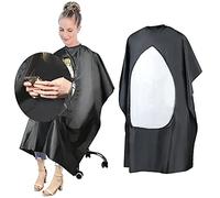 URAQT Cape de Coiffure Pleine Longueur Résistante Eau et Taches, Fenêtre Transparente, Fermeture de Cou Réglable
