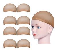URAQT Casquettes Filet Cheveux Perruque, Bonnet Unisexe Wig Caps de Perruque pour Homme et Femme, Neutres(Neutres 8PCS)