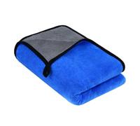 URAQT Chiffon Microfibre Séchage Voiture 90x60CM, 600GMS Serviette Super Absorban Chiffon de Nettoyage, XXL Chiffons de Polissage en Microfibre, pour Auto Moto Vitre Salle de Bain（Bleu）