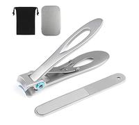URAQT Coupe-Ongle, Coupe-Cuticules Avec Lime Pour Ongles, Wide Jaw Big Toenail Clippers, Coupe Ongle Professionnel en Acier Inoxydable 2 Pièces Pour Hommes, Seniors, Femmes