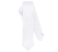 URAQT Cravate Blanche Homme, 5CM Étroit Slim Plusieurs Couleurs Disponibles, Cravate Unie pour Mariage, Affaires Formelle, Cadeau de Fête des Pères