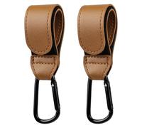 URAQT Crochet Poussette, 2 Pièces Crochets Pour Attache Poussette Mousqueton Accroche, Crochet Poussette Universel Fonctionnel Universel pour Accrocher des Sacs, Sacs à Dos, Sacs à Main etc