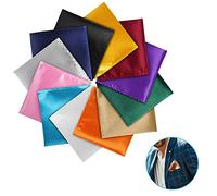 URAQT Homme Mouchoir Carré, 12 Pièces Mouchoirs Hommes Coton Ensemble de Pochettes Classiques, Cadeau pour Hommes 22CM*22CM