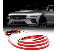 URAQT Lumineuse LED pour Capot de Voiture, 150cm Bande Lumineuse LED pour Extérieur de Voiture,12v Balayage Dynamique Commencez, Feux Générique Diurnes étanches Convient aux Voitures, VUS, Camions